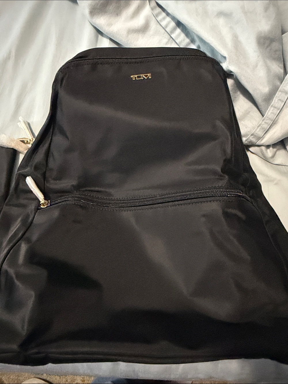 Tumi Voyaguer Black/Gold Just In Case Packable Backpack with Storage Pouch - Picture 4 of 10